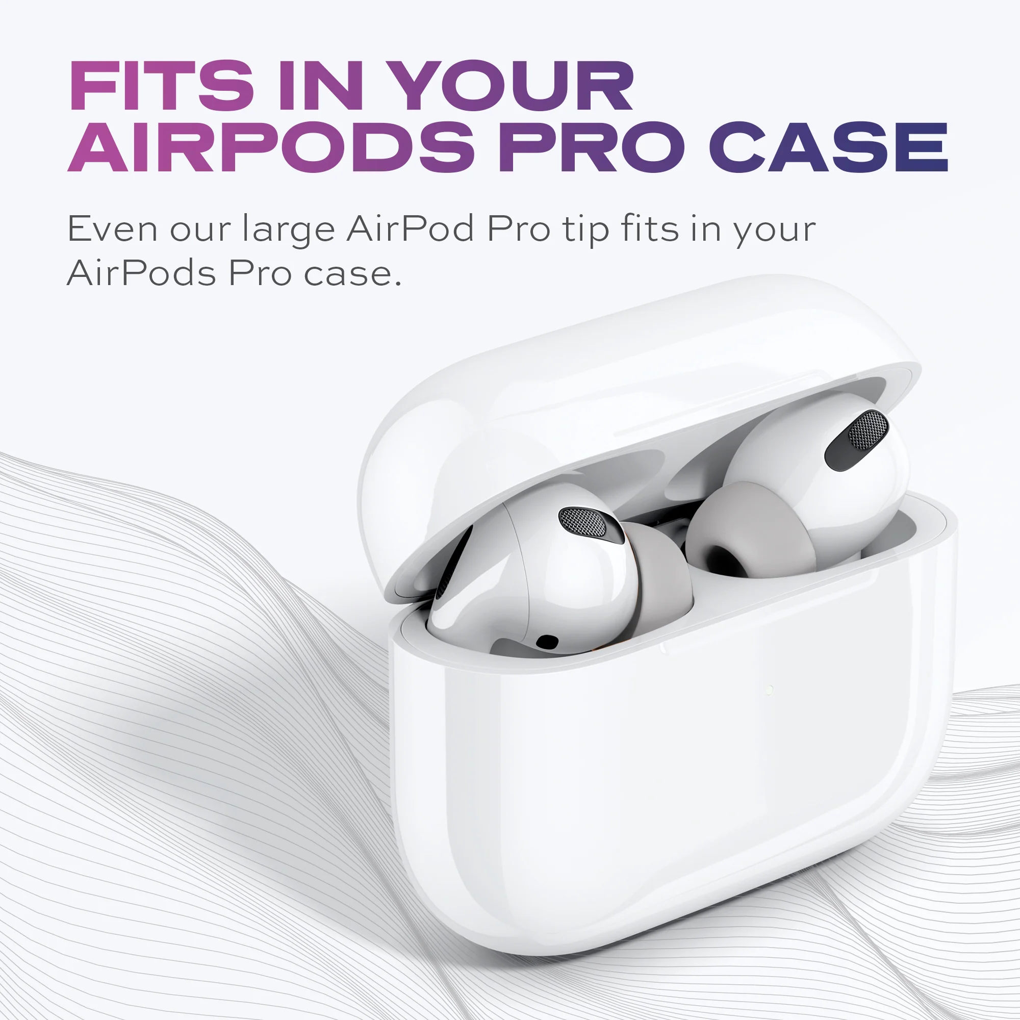 CloudBuds | Airpods Pro Tips | Memory Foam Ear Tip Replacement | 3 Sizes - Image 5