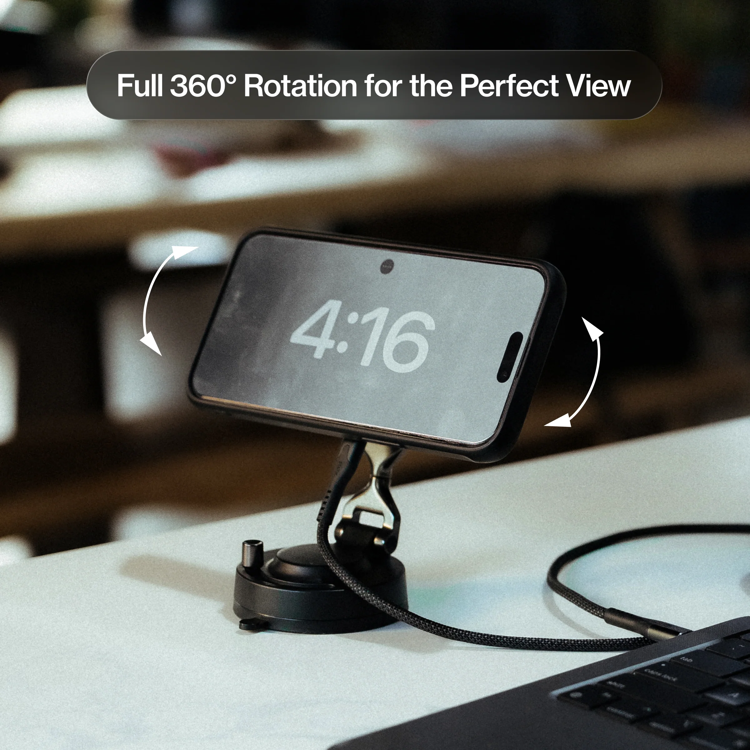 HyperMount Pro | 15W Wireless Charging Nano-Vacuum Mount - Image 6