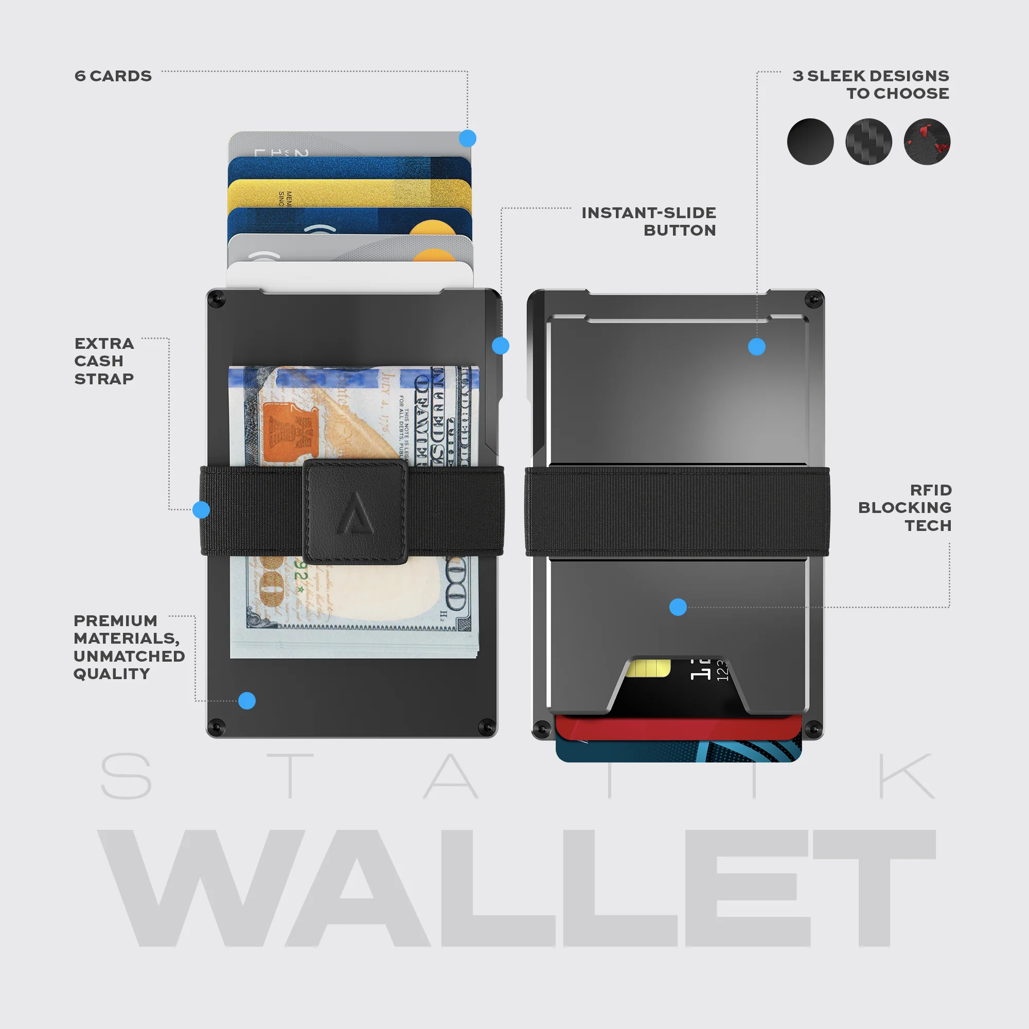 Statik® Wallet Black Aluminum - Image 7